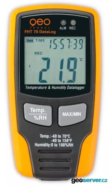 Datový zapisovač teploty a vlhkosti FHT 70 Data 