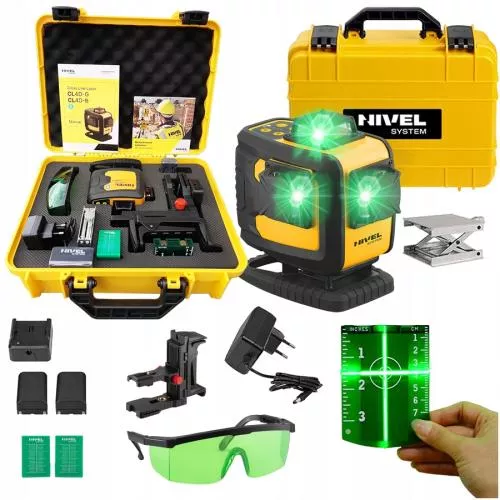 Křížový laser Nivel System CL4D-B s modrým laserem
