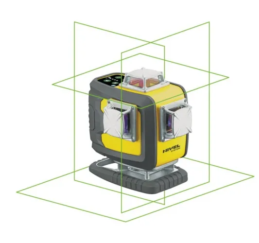 Křížový laser Nivel System CL4D-G je víceúčelový 4D křížový laser