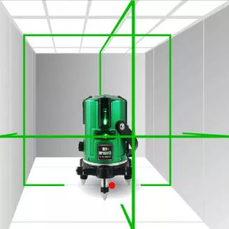 Křížový laser RY-M151G, kompenzátor, zelený paprsek, 360 stupňů, přesnost 1mm