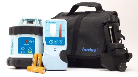Sada Q1B2 - rotační laser Hedü Q1 BAG + stativ s klikou a lať