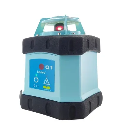 Sada Q1C1 = rotační laser Hedü Q1+ stavební stativ a lať v jednom kufru