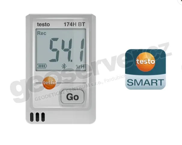 testo 174 H BT - Miniaturní záznamník pro měření teploty a vlhkosti s připojením Bluetooth® a aplikací