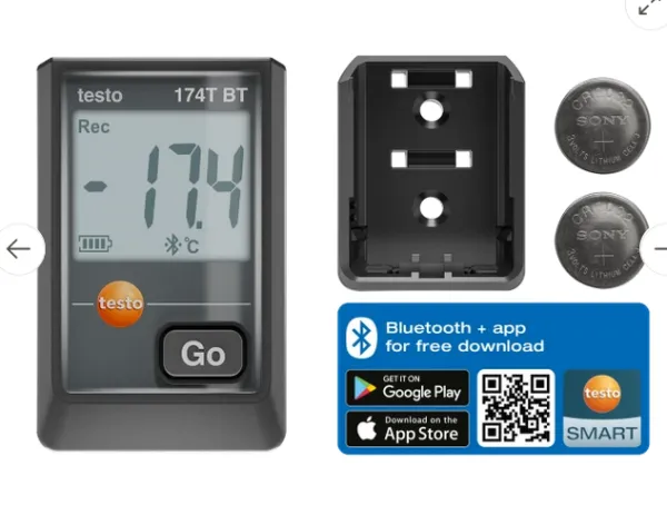 testo 174 T BT - Mini záznamník teploty s připojením Bluetooth® a aplikací