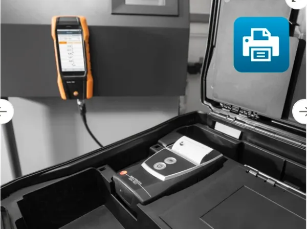 testo 300 Longlife sada 2 s tiskárnou - Analyzátor spalin (O2, CO s kompenzací H2 až do 30,000 ppm, NO – možnost)